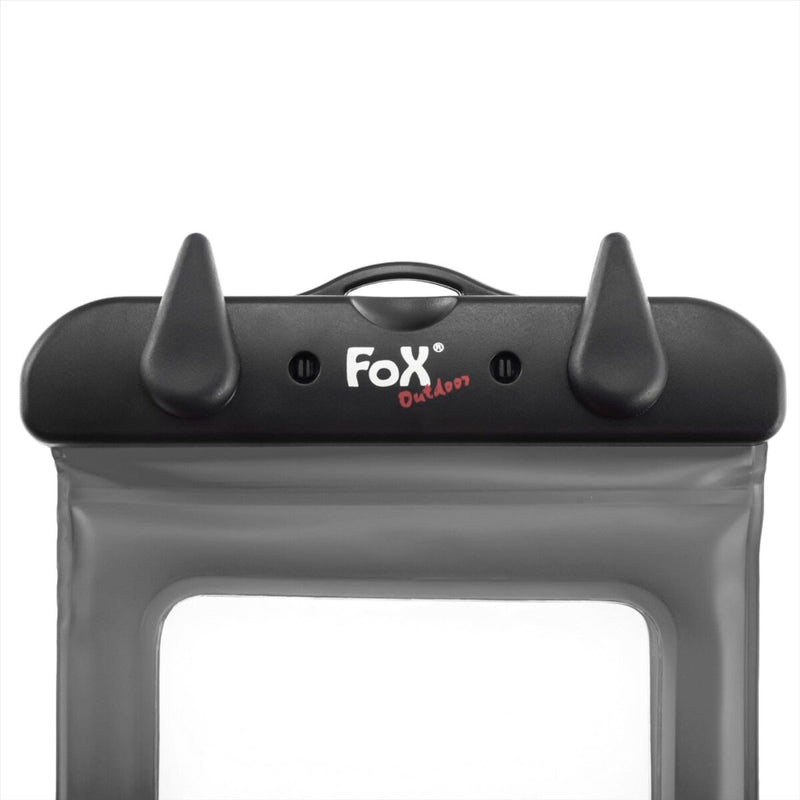 Smartphone extérieur Fox Sac transparent poussière de fermeture étanche serrée noir