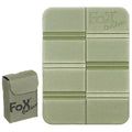 Fox Outdoor Coussin de siège thermique antidérapant pliable avec pochette Molle incluse Olive