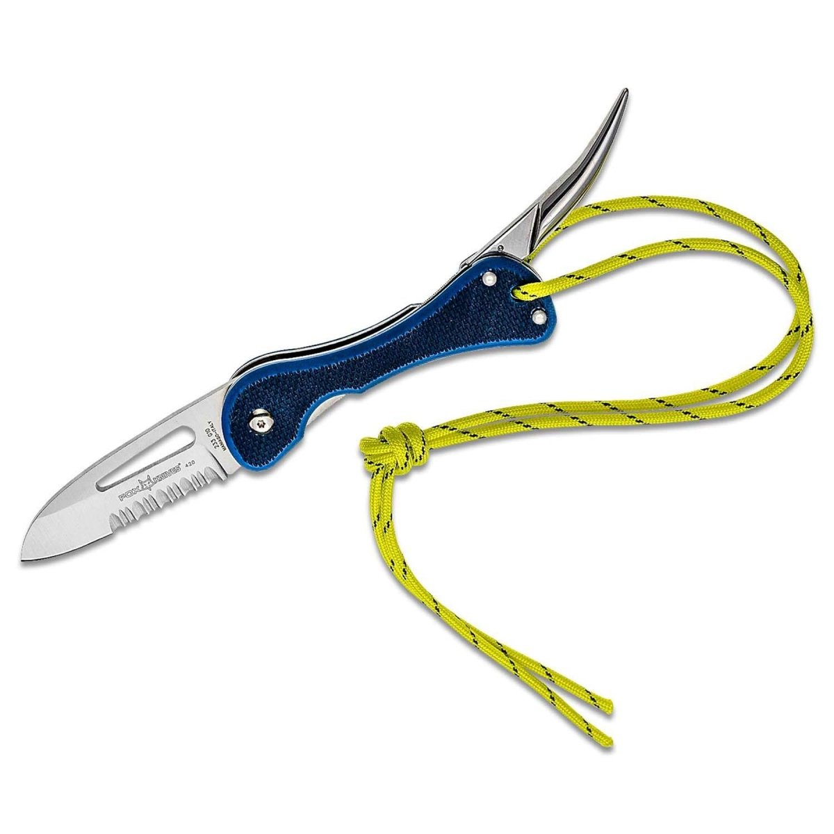 FoxKnives SAILING couteau pliant compact compagnon marin 420C acier inoxydable