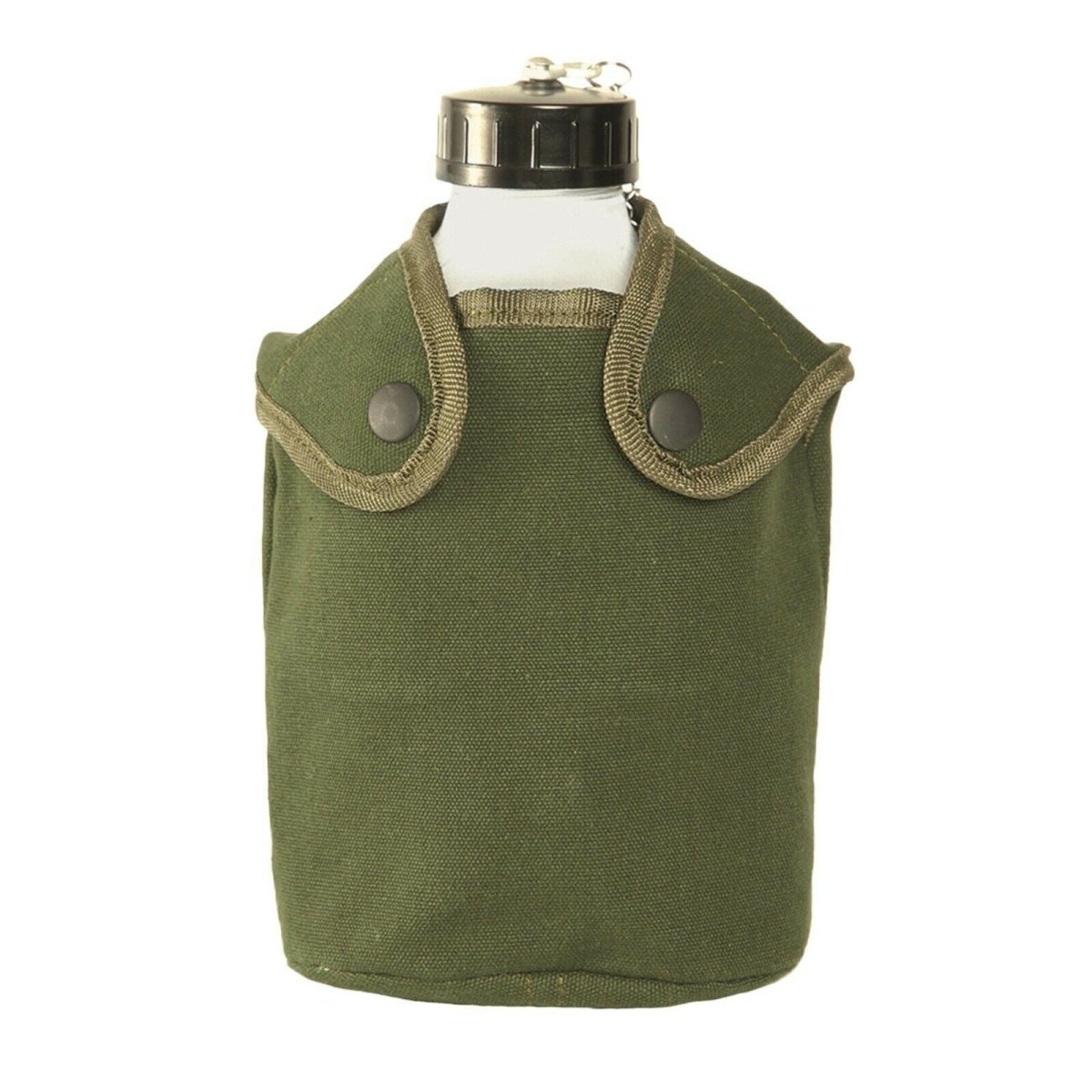 Bouteille d'eau à boire de style armée française Pot de cantine militaire avec pochette OD