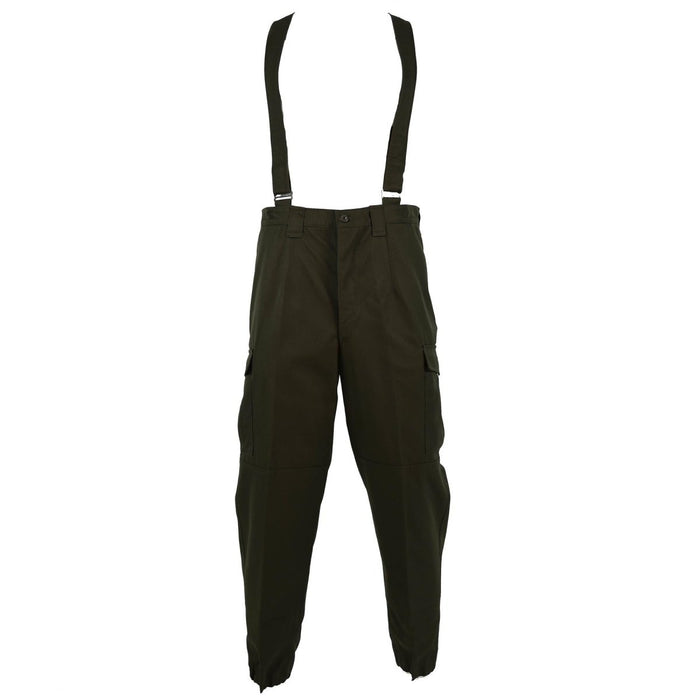 Véritable pantalon de combat de l'armée autrichienne, salopette militaire olive OD avec bretelles NEUF - GoMilitar