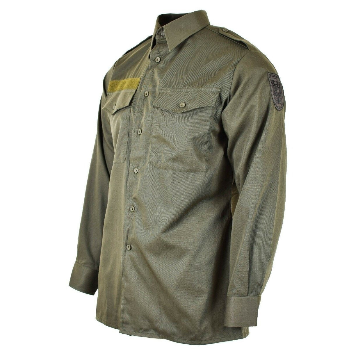 Véritable chemise de l'armée autrichienne M65 OD Militaire de combat à manches longues Olive BDU NEUF