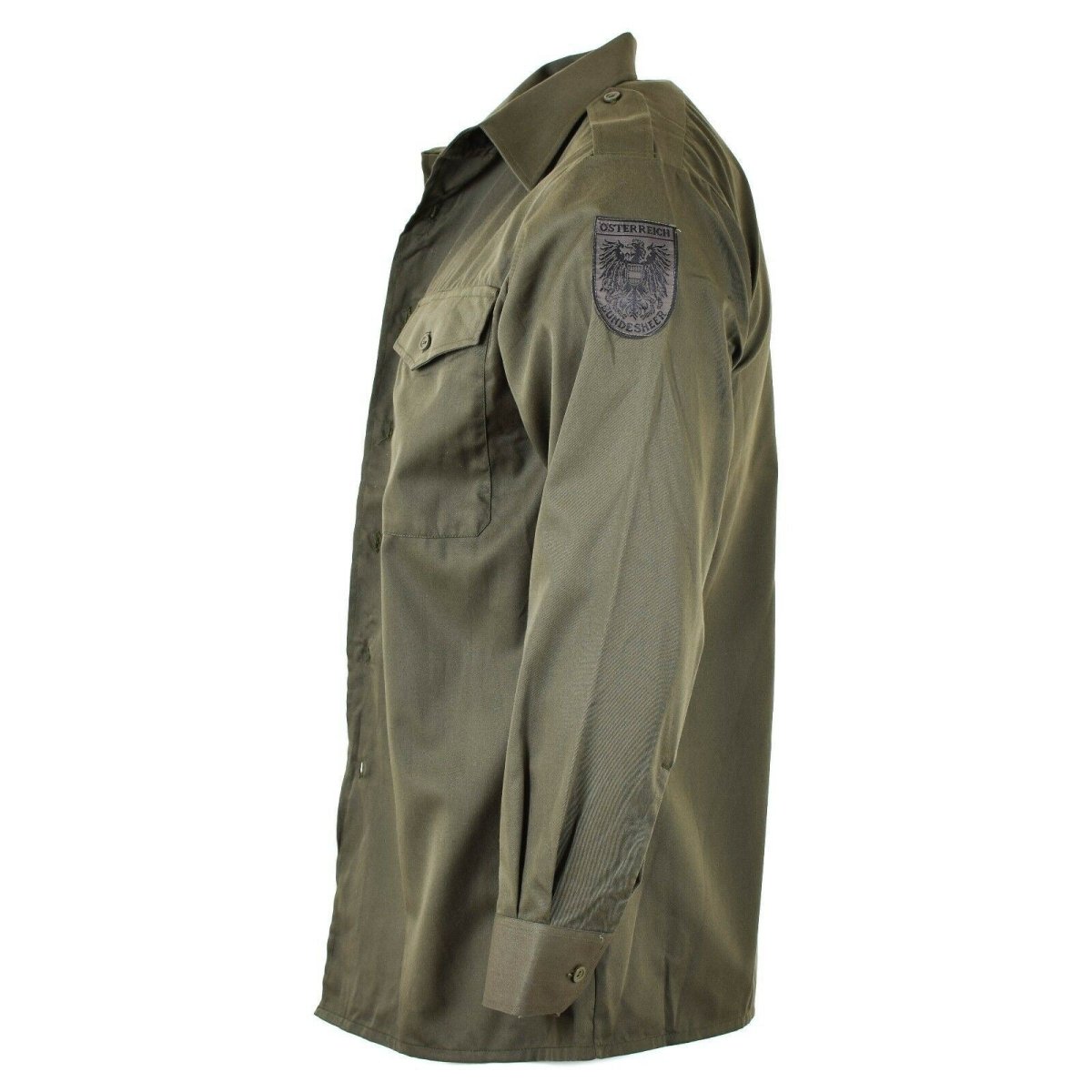 Véritable chemise de l'armée autrichienne M65 OD Militaire de combat à manches longues Olive BDU NEUF