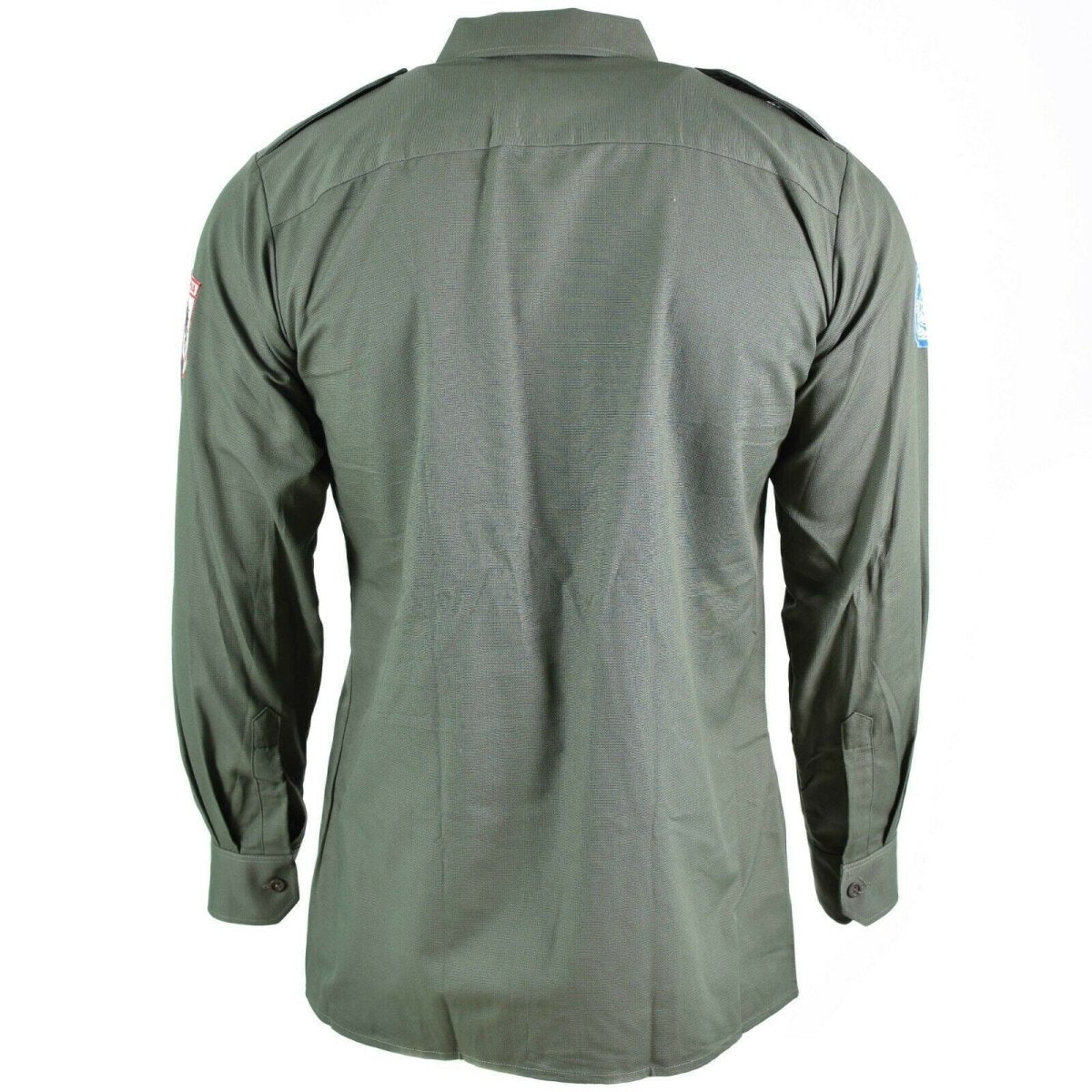 Véritable chemise de l'armée autrichienne OD olive Militaire combat manches longues tropique BDU NEUF