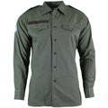 Véritable chemise de l'armée autrichienne OD olive Militaire combat manches longues tropique BDU NEUF