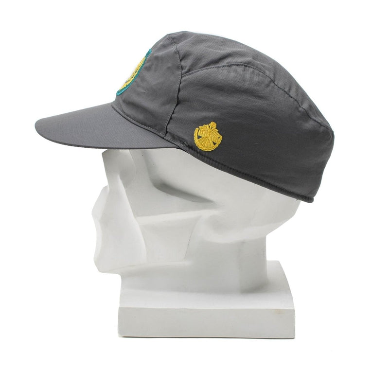 Véritable casquette militaire autrichienne grise GoreTex avec cache-oreilles pliables NEUF
