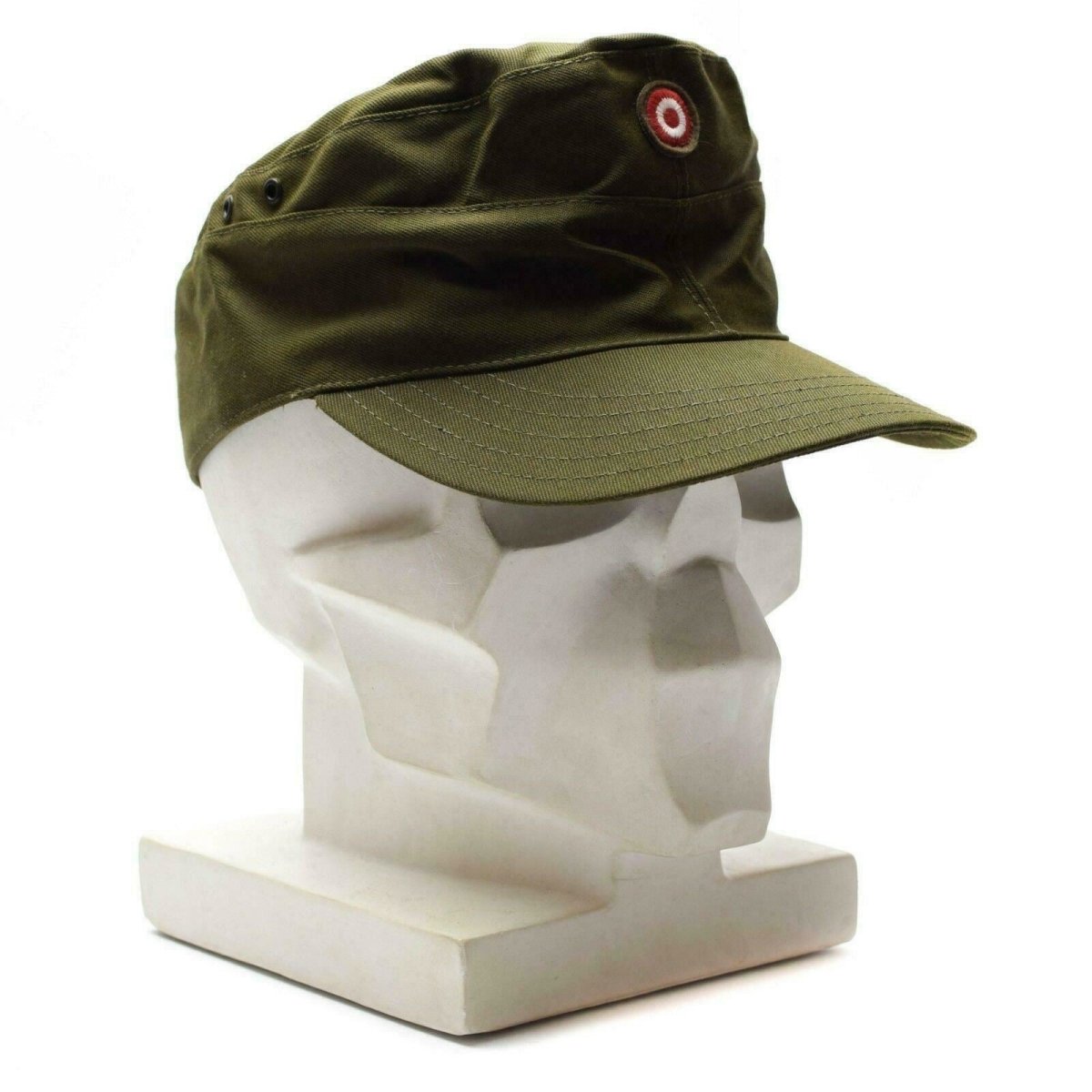 Casquette de combat authentique des troupes excédentaires militaires autrichiennes olive OD Austria