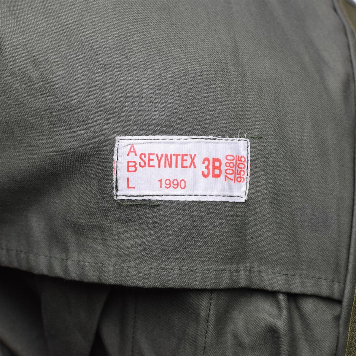 Véritable veste de campagne de l'armée belge M64 parka militaire imperméable en coton Olive NEUF