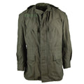 Véritable veste de campagne de l'armée belge M64 parka militaire imperméable en coton Olive NEUF