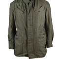 Véritable veste de campagne de l'armée belge M64 parka militaire imperméable en coton Olive NEUF