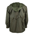 Véritable veste de campagne de l'armée belge M64 parka militaire imperméable en coton Olive NEUF
