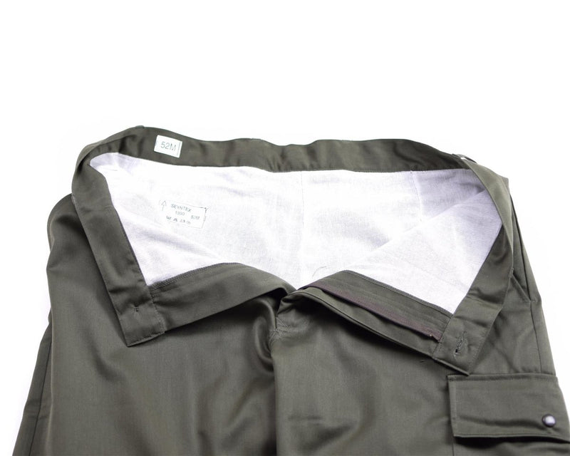 Pantalon de service militaire belge authentique OD Olive doublé militaire NEUF
