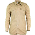 Véritable chemise de l'armée belge fatigue surplus chino kaki militaire manches longues NEUF