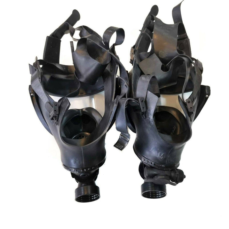 Véritable masque à gaz belge, protection respiratoire intégrale, panorama