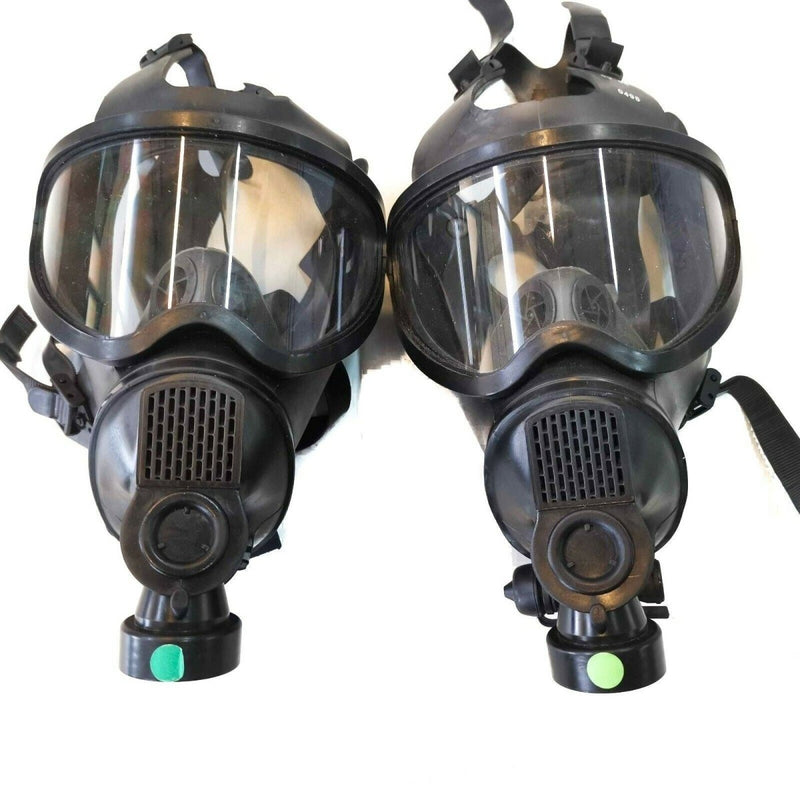Véritable masque à gaz belge, protection respiratoire intégrale, panorama