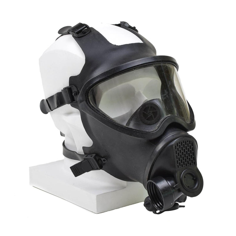 Véritable masque à gaz belge, protection respiratoire intégrale, panorama