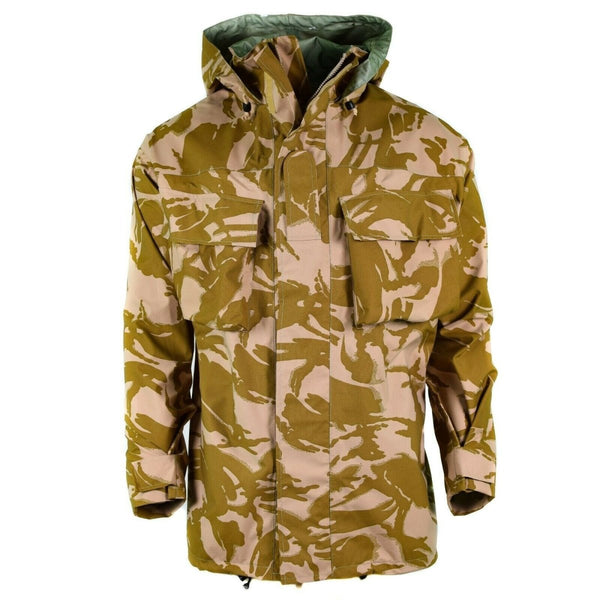Véritable veste de combat de l'armée britannique camouflage désert MVP goretex imperméable pluie NEUF