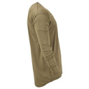 Genuine British Army MTP thermal undershirt in brown, lightweight, breathable, and designed for cold weather layering.