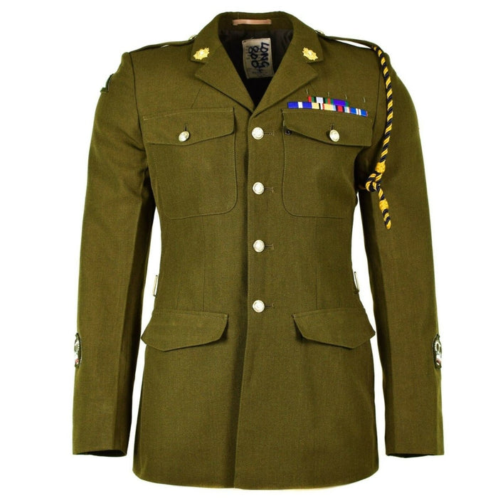 Véritable uniforme de l'armée britannique Olive Khaki Veste formelle OD militaire - GoMilitar