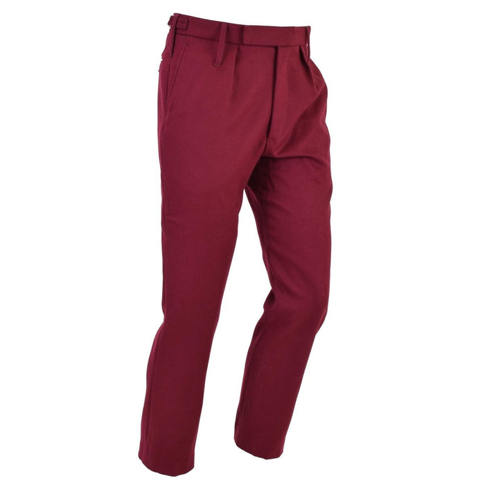 Véritable pantalon d'uniforme de l'armée britannique, robe des hussards royaux, pantalon bordeaux - GoMilitar