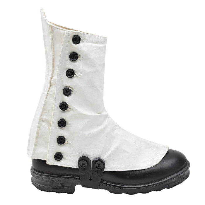 Véritable guêtres de jambe blanches de l'armée britannique bottes de chasse de randonnée dans les hautes terres vintage - GoMilitar