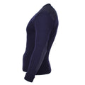 Pull-over en laine bleu militaire britannique authentique, pull commando