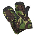 Véritables mitaines militaires britanniques en cuir avec paume en cuir et gants camouflage ripstop DPM