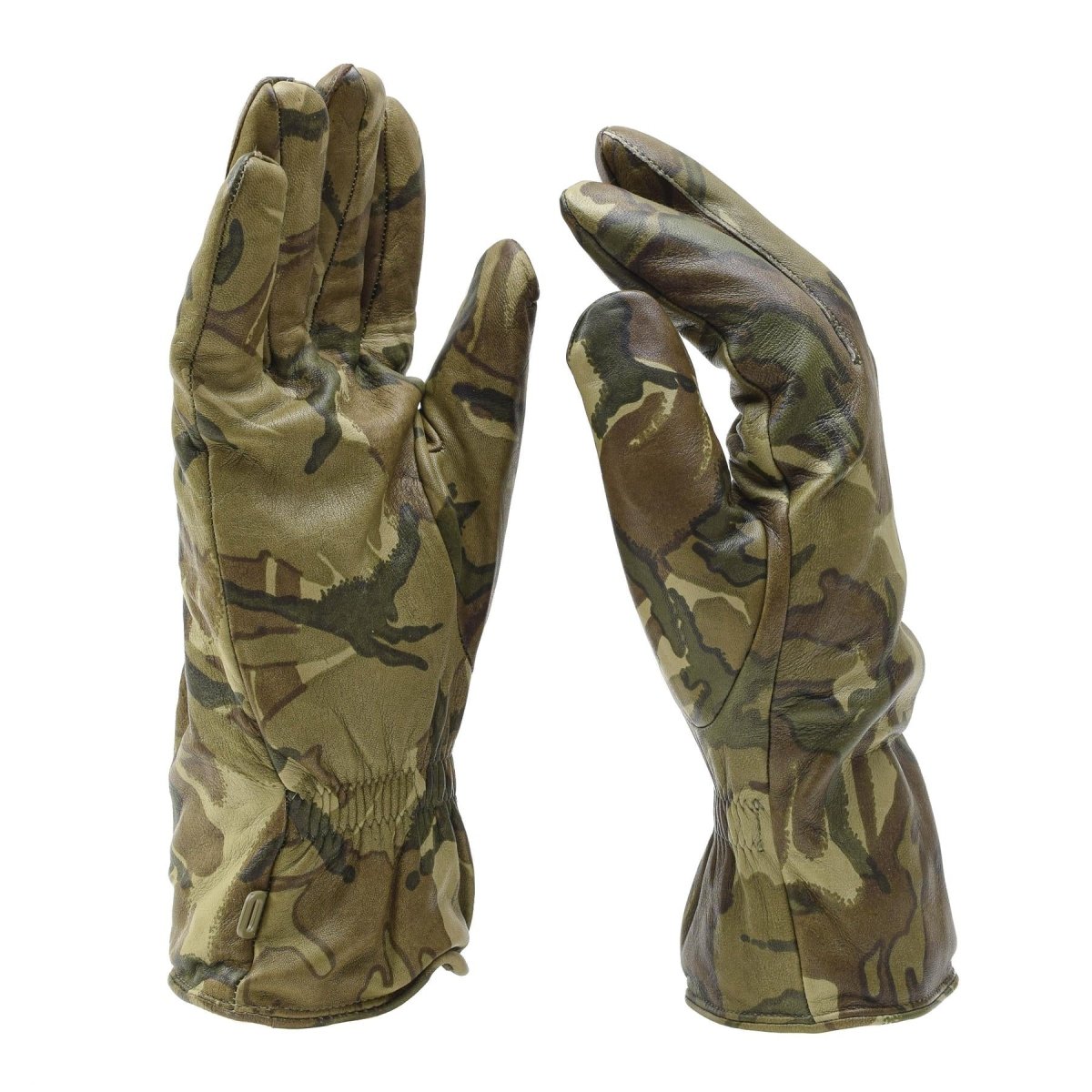 Gants de combat en cuir véritable britannique MK II Gants doublés chauds camouflage MTP
