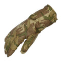 Gants de combat en cuir véritable britannique MK II Gants doublés chauds camouflage MTP