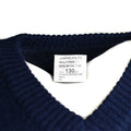Pull utilitaire de la police britannique authentique Pull col V bleu NEUF