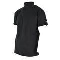 Véritable t-shirt de police britannique noir respirant et fonctionnel avec fermeture éclair sur le devant