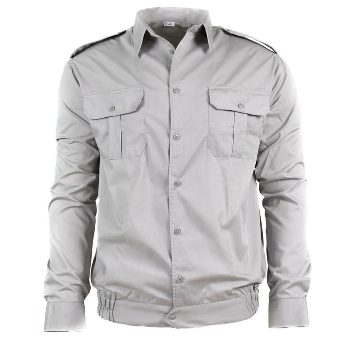 Véritable chemise grise en coton de l'armée bulgare inédite à manches longues militaire NOUVEAU - GoMilitar
