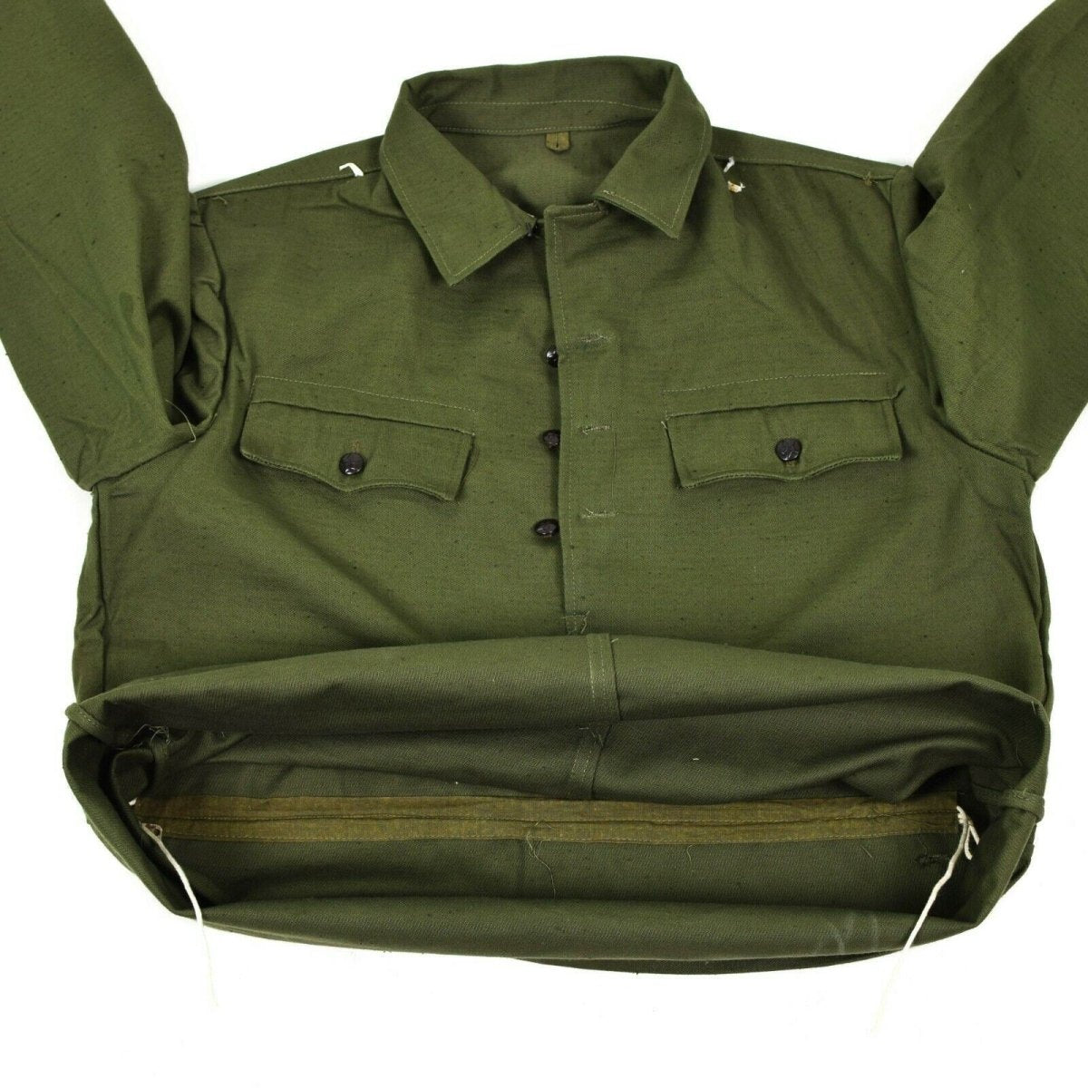 Véritable veste de terrain de l'armée bulgare militaire BDU olive OD chemise de combat militaire