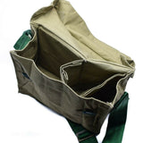 Sac à dos de l'armée bulgare authentique en toile kaki, sac à bandoulière latéral NEUF