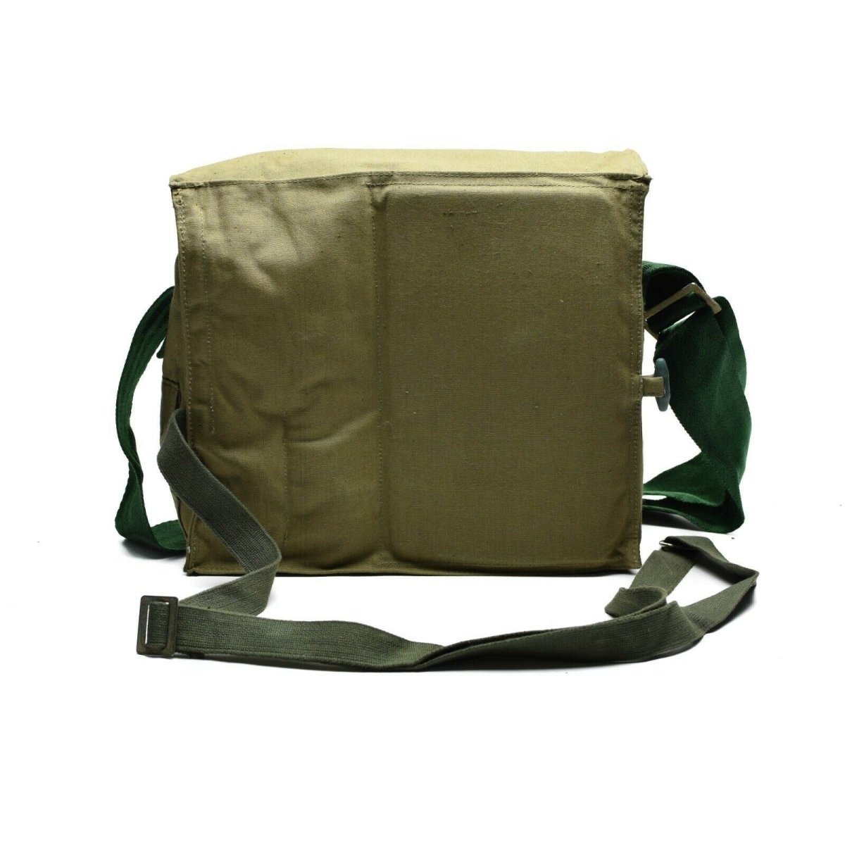 Sac à dos de l'armée bulgare authentique en toile kaki, sac à bandoulière latéral NEUF