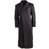 Véritable trench-coat bulgare militaire en laine de l'armée, manteau d'hiver épais et brillant