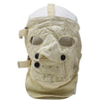 Véritable masque facial effrayant pour temps froid en para-aramide réglable effrayant blanc cosplay