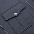 Véritable blouson bleu de l'armée tchèque, boutons argentés, veste militaire décontractée, NEUF