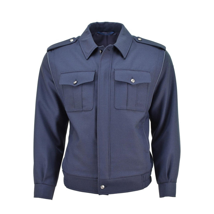 Véritable blouson bleu de l'armée tchèque boutons argentés veste de chemisier militaire décontractée NOUVEAU - GoMilitar
