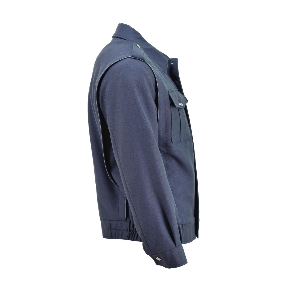 Véritable blouson bleu de l'armée tchèque, boutons argentés, veste militaire décontractée, NEUF