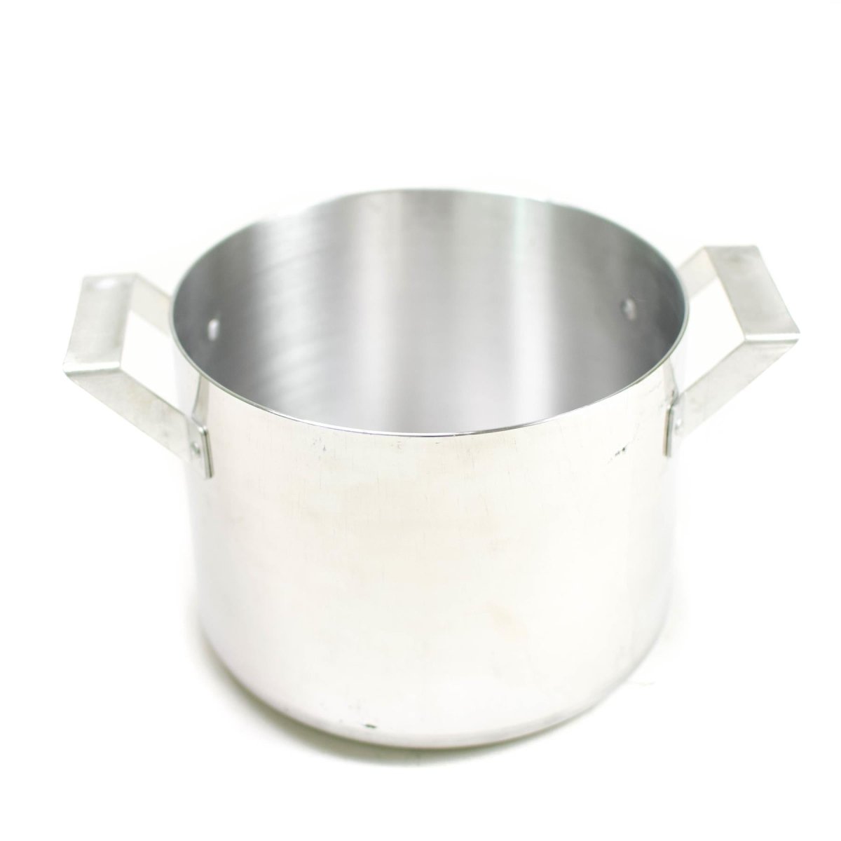 Véritable marmite de l'armée tchèque avec couvercle 2 l en aluminium Ustensiles de cuisine militaires 0,5 gal