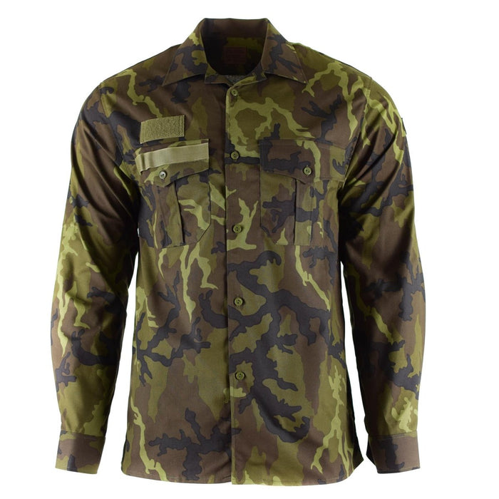 Véritable chemise de l'armée tchèque Woodland camo vz 95, uniforme de campagne, surplus militaire NOUVEAU - GoMilitar