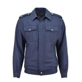 Veste chemisier bleu militaire tchèque authentique, boutons dorés, blouson militaire décontracté, NEUF