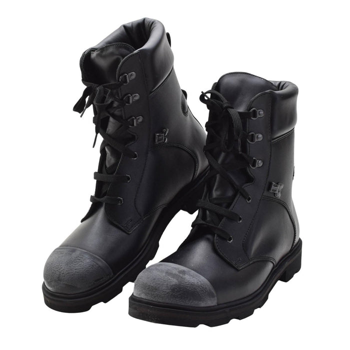 Véritables bottes d'hiver militaires tchèques ILS Liner Thinsulate à bout renforcé noir conçues pour une utilisation tactique et extérieure