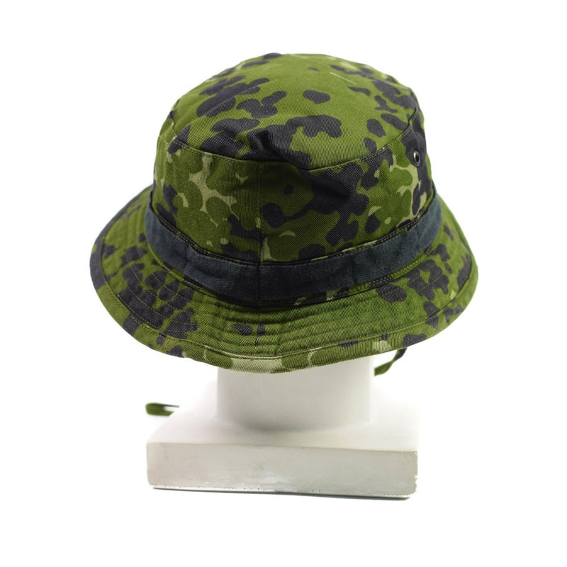 Véritable chapeau Boonie de l'armée danoise militaire M84 Flecktarn Camo jungle casquette d'été