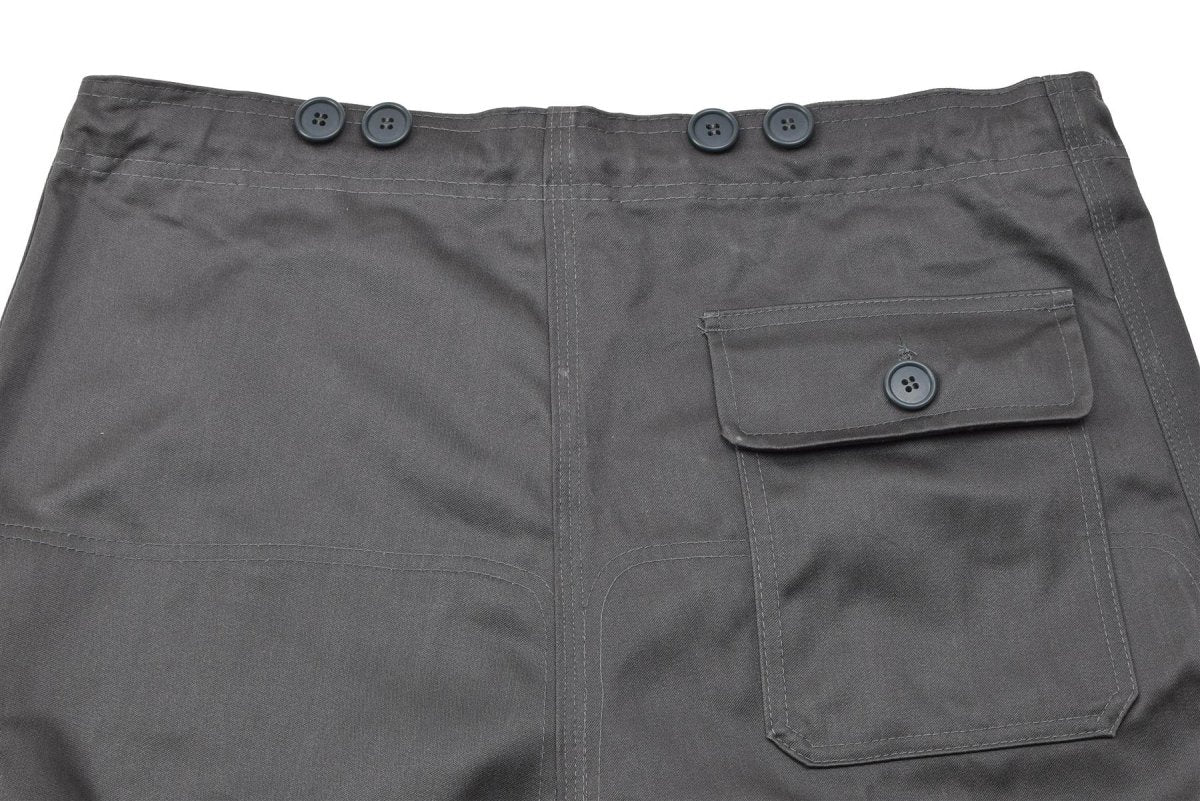 Pantalon de travail gris authentique de l'armée danoise M71, taille réglable, pantalon vintage NEUF