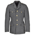 Veste d'uniforme danoise authentique, uniforme militaire gris de l'armée, tenue d'officier