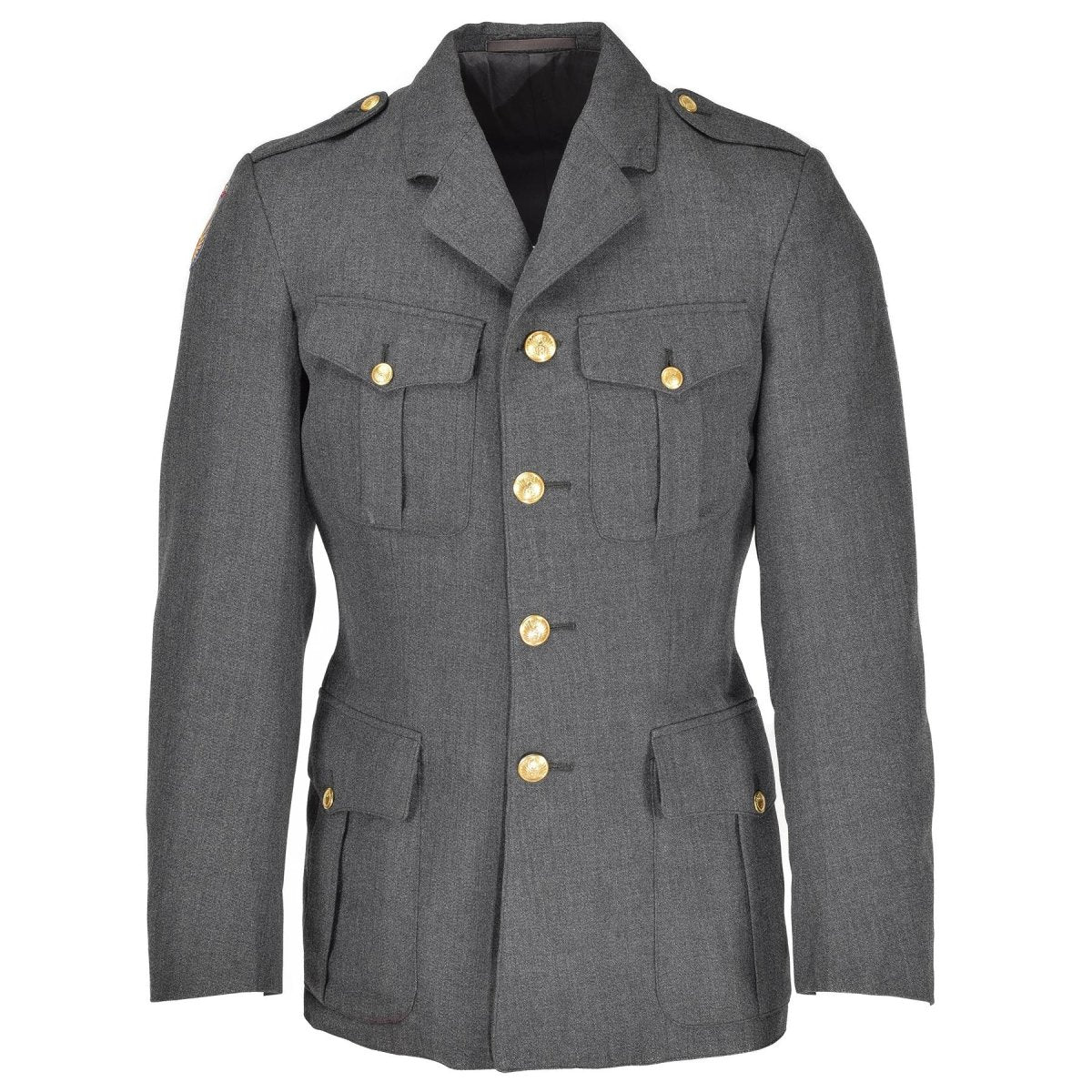 Veste d'uniforme danoise authentique, uniforme militaire gris de l'armée, tenue d'officier