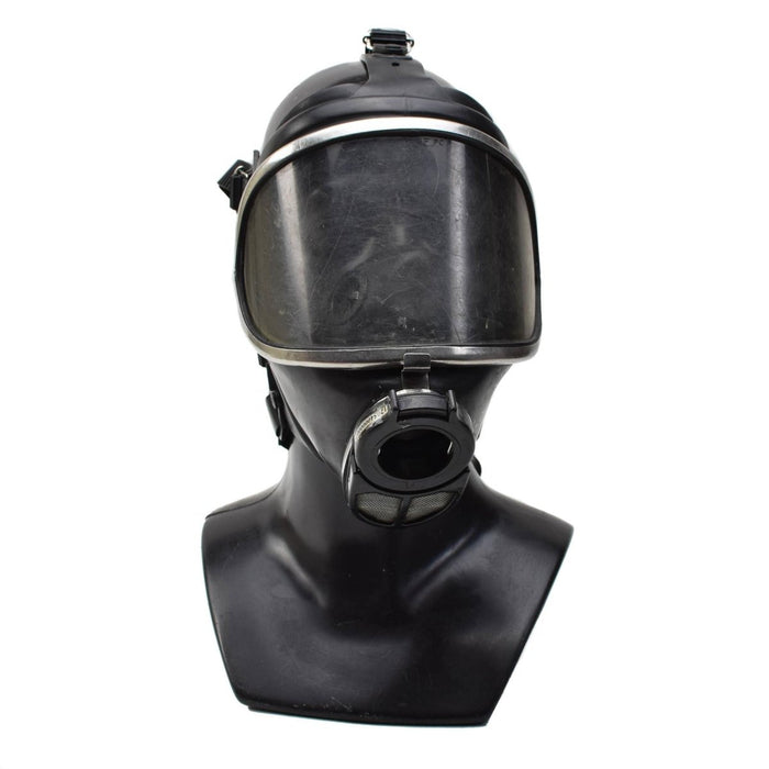 Véritable masque facial Drager Panorama Nova, respirateur complet à gaz pour pompier noir - GoMilitar
