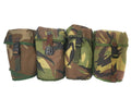 Véritable gourde de l'armée néerlandaise avec pochette et gobelet en acier inoxydable Couvercle avec capuchon DPM camouflage MOLLE
